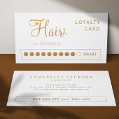 美容師モダンフェイク金ゴールドサロン ロイヤリティカード
