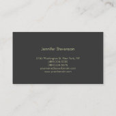 美容師モダンプロフェッショナル名刺 名刺 (裏面)