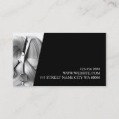 美容師モダンヘアドレッサー美しいサロン 名刺 (裏面)