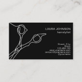 美容師モダンミニマルシンプルサミ 名刺 (裏面)