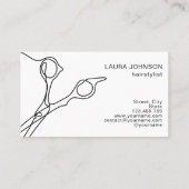 美容師モダンミニマルシンプルサミ 名刺 (裏面)