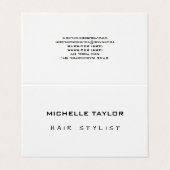 美容師モダンミニマルトレンディー 名刺 (外部フラット)