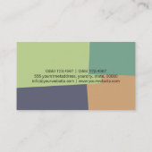 美容師モダンレトロの色パターン#14 名刺 (裏面)