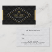 美容師モダン抽象芸術幾何アポイントメント 予約カード (正面/裏面)