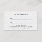 美容師モダン抽象芸術幾何アポイントメント 予約カード (裏面)