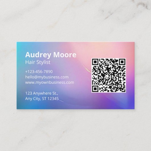 美容師モダン整髪 名刺 (正面)