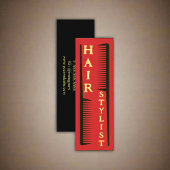 美容師モダン美容師美しいサロンブラック スキニー名刺