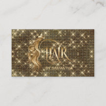 美容師モダン金ゴールドタイポグラフィ育毛