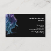 美容師モダン金ゴールドタイポグラフィ育毛 名刺 (裏面)