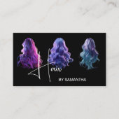 美容師モダン金ゴールドタイポグラフィ育毛 名刺 (正面)