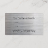 美容師モダン金属サロンアポイントメント 予約カード (裏面)