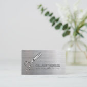 美容師モダン金属サロンアポイントメント 予約カード (スタンド正面)