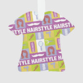 美容師モノグラムピクトグラム オーナメント (裏面)