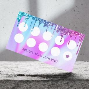 美容師ユニコーングリッタードリップスサロンロイヤリティ ロイヤリティカード