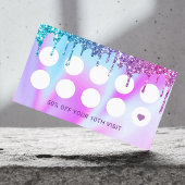 美容師ユニコーングリッタードリプスサロンロイヤリティ ロイヤリティカード