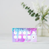 美容師ユニコーングリッタードリプスサロンロイヤリティ ロイヤリティカード (スタンド正面)