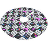 美容師ユニーククリスマスツリースカート ブラッシュドポリエステルツリースカート (アングル)