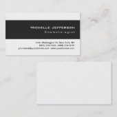 美容師ユニーク白黒名刺 名刺 (正面/裏面)