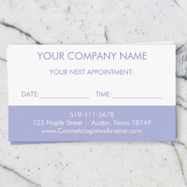 美容師リマインダーカード エンクロージャーカード