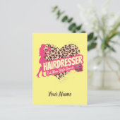 美容師レオパードのヘアスタイリスト シーズンポストカード (スタンド正面)