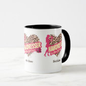 美容師レオパードのヘアスタイリスト マグカップ (正面右)