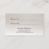 美容師レッドフラワーシザーサロン紹介 紹介カード (裏面)