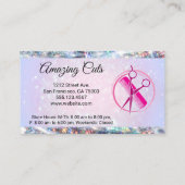 美容師ロゴ | スパークル《写真》ぼけ味 ロイヤリティカード (裏面)