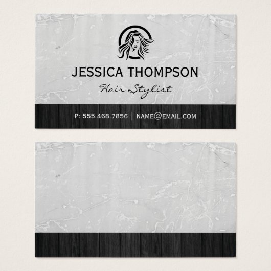 美容師ロゴ |モダンスタイル (正面&裏面)