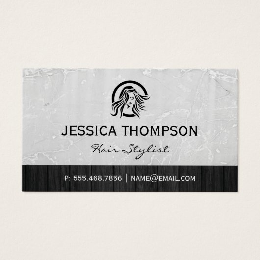 美容師ロゴ |モダンスタイル (正面)