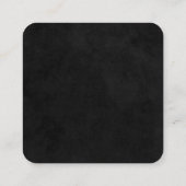 美容師ロゴ | モノグラム スクエア名刺 (裏面)