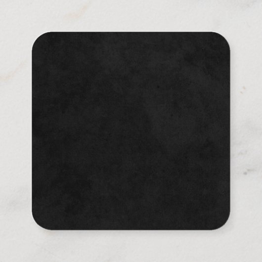 美容師ロゴ | モノグラム スクエア名刺 (裏面)