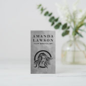 美容師ロゴ 名刺 (スタンド正面)