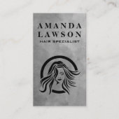 美容師ロゴ 名刺 (正面)