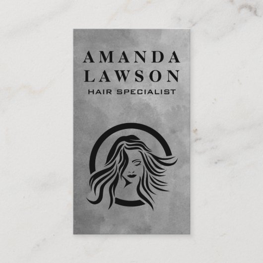 美容師ロゴ 名刺 (正面)