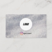 美容師ロゴQRコードミニマルモダン美しい 名刺 (裏面)