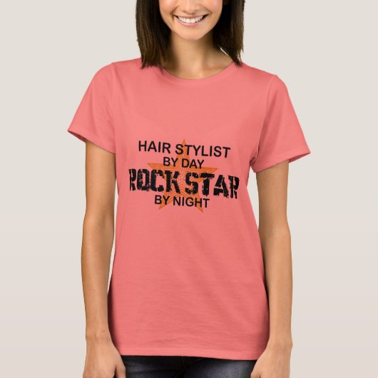 美容師ロックスターバイナイト Tシャツ (正面)