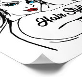 美容師ロージーザリベターヒョウ ポスター (角)