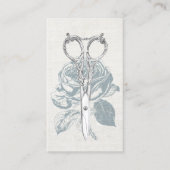 美容師ヴィンテージシザーダスティーバラリネン 名刺 (正面)