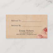 美容師ヴィンテージシザーフローラサロン紹介 紹介カード (裏面)