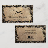 美容師ヴィンテージシザー&ソーズフェアユタレ 名刺 (正面/裏面)