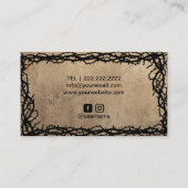 美容師ヴィンテージシザー&ソーズフェアユタレ 名刺 (裏面)