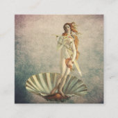 美容師ヴィンテージビーナス&金ゴールドシザーサロン 予約カード (正面)