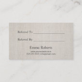 美容師ヴィンテージフラワーシザーサロン紹介 紹介カード (裏面)