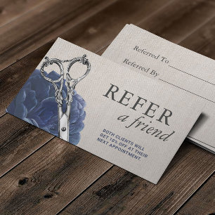 美容師ヴィンテージフラワーシザーサロン紹介 紹介カード