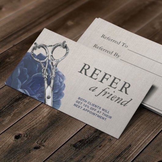 美容師ヴィンテージフラワーシザーサロン紹介 紹介カード