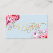 美容師ヴィンテージフローラアポイントメント 予約カード (正面)