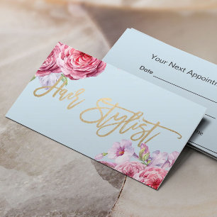 美容師ヴィンテージフローラアポイントメント 予約カード
