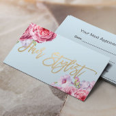 美容師ヴィンテージフローラアポイントメント 予約カード