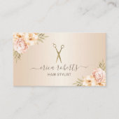 美容師ヴィンテージフローラエレガントパールサロン 名刺 (正面)