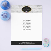 美容師ヴィンテージフローラ素朴ウッドサロン チラシ (シングル)